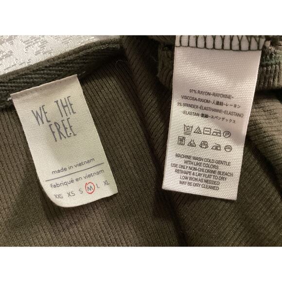 We The Free Love Valley long-sleeve top olive green size M - Picture 8 of 9